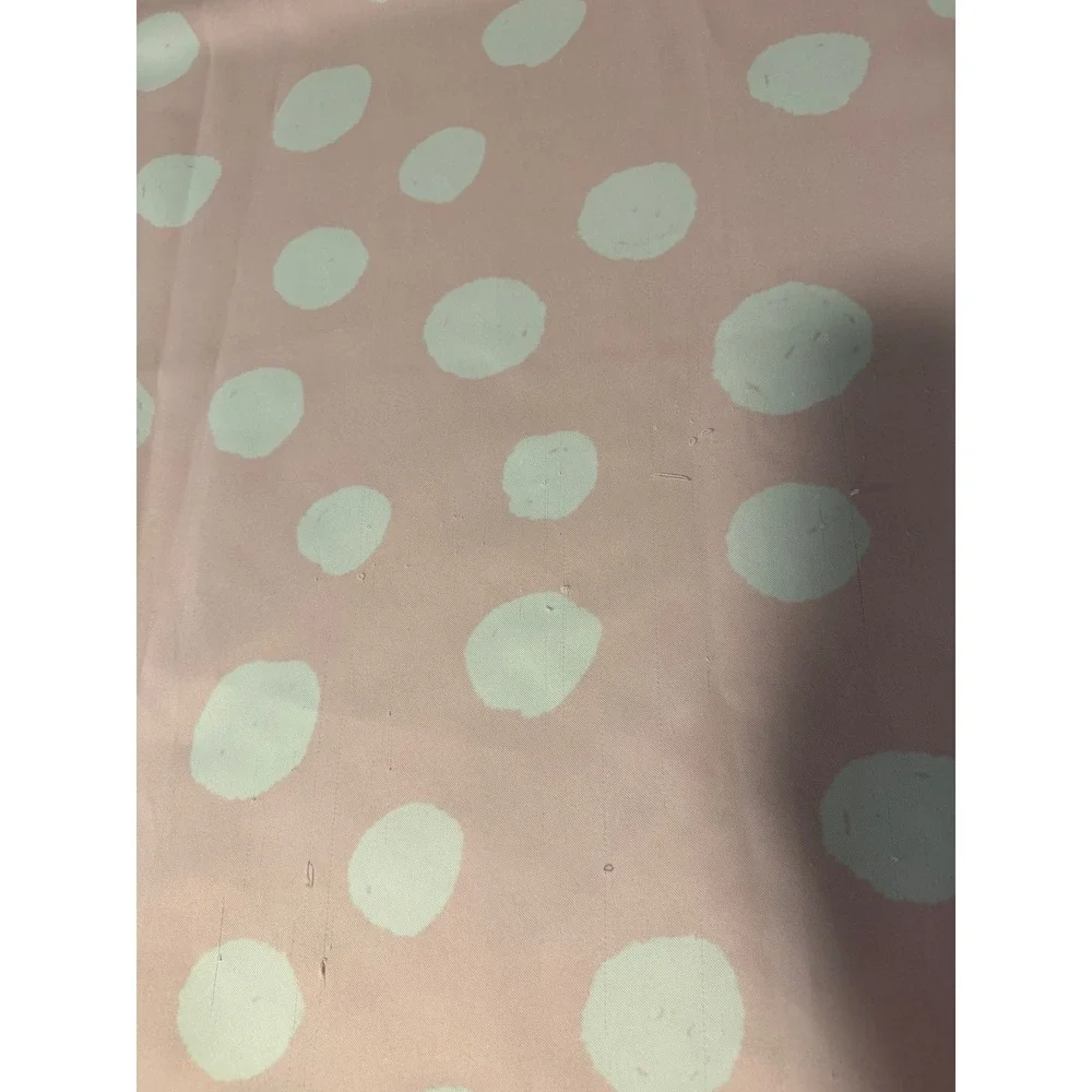 Society6 Pink White Polka Dot Blackout Curtains Set of 2 Panels Kids Nursery